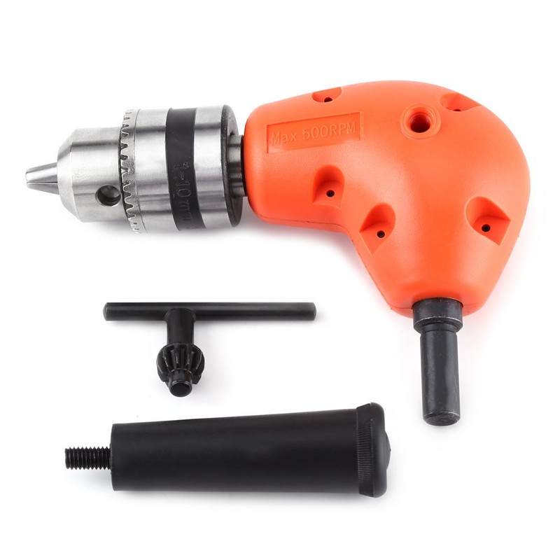 Right Angle Drill Attachment, 90 Degree Electric Drill Adapter with