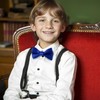 Bskifnn Kids Bow Tie Classic Solid Color Satin Bow Tie