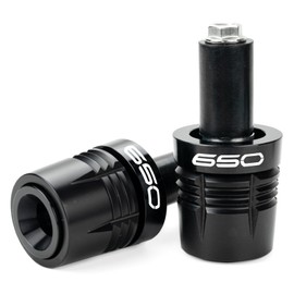 ZEXDDI Motorcycle Handle Bar Ends Grips Plug Sliders Handlebar Grips Cap Compatible with Ninja 650 650R Ninja650 2017-2023 2024 2025 Z650 Accessories (Black)