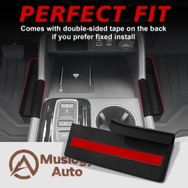 Muslogy For 2023+ Pilot Center Console Organizer & Shifter Storage Box Compatible with 2025 2024 2023 Honda Pilot ABS Material Console Side Organizer Left & Right Set Console Inserts Storage