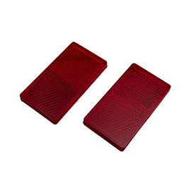 ジャスパ(JASPA) 高輝度 反射板 リフレクター 32×60mm 2個入り レッド X725