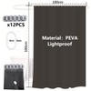 COEHSFY Waterproof Shower Curtain PEVA Bath Shower Curtains for Bathroom180cmx180cm
