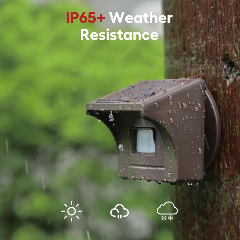 eMACROS Safeguard-Ultra Solar Driveway Alarm with App,1/2 Mile Range, Weatherproof