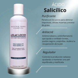 Nuestra Tierra Cosmética Ancestral Kit Para Acné Hormonal Shampoo, Azelac Lotion, Gel