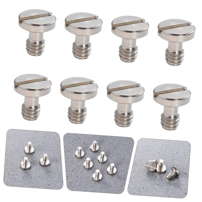 Gadpiparty 8pcs Tripod Mounting Screws Durable Camera Screw for Quick