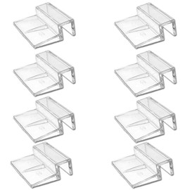 Aquarium Lid Stand, Aquarium Lid Clip, Anti-slip, Support, Holder, Acrylic, Durable, Aquarium Supplies, Set of 8, Transparent Aquarium Aquarium Headstand, Universal Cover Clip, Easy to Use, Holder