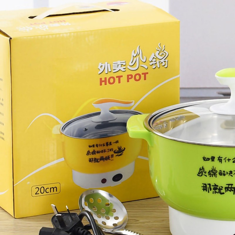 Electric Cooking Pot 1.8L 400 to 800W Stainless Steel Inner