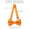 Enlision Bow Tie for Men Plain Bow Tie with Pocket