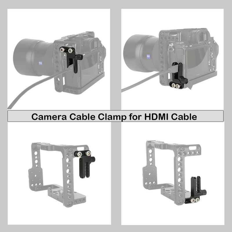 NICEYRIG HDMI Cable Clamp Lock/Protector for Sony A7RIII A7II A7SII