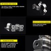 90mm Pipe Strap Clamps, 10 Pcs 304 Stainless Steel Pipe