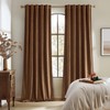 Woaboy Back Tab & Rod Pocket Velvet Curtains 84 Inches