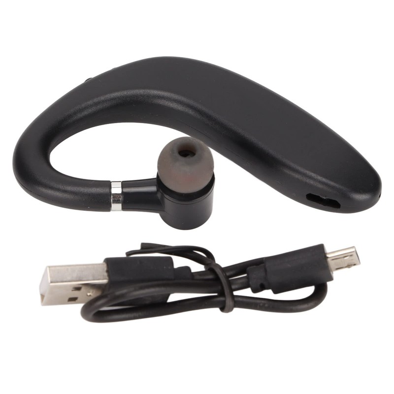 One-Ear Bluetooth Headset, Wireless Bluetooth Earbud, Hands-Free Headphones, Built-in Microphone