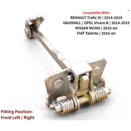 appRUN Front Door Hinge Check Strap Stopper Left/Right For RENAULT Trafic III