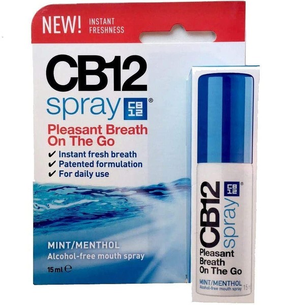 2 x CB12 Spray 15 ml for Fresh Breath Without Alcohol