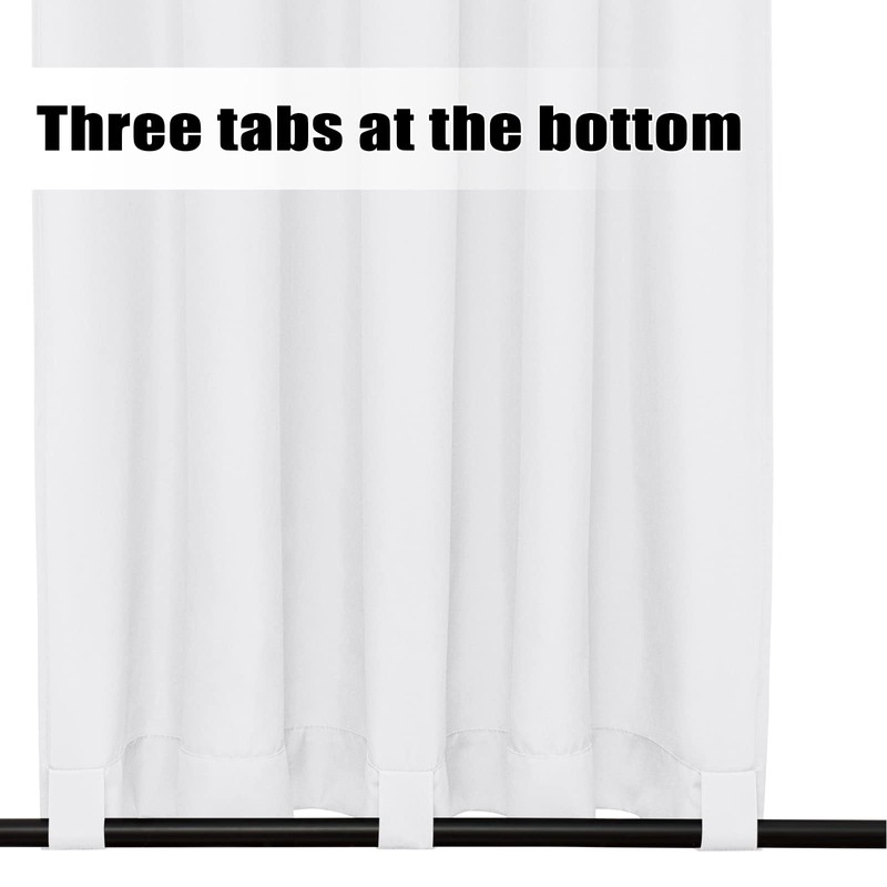 Easy-Going Outdoor Curtains Waterproof Windproof Weatherproof Curtain for Patio, Cabana,