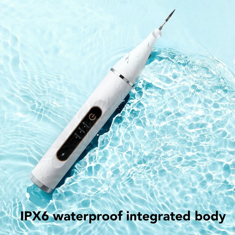 Electric Dental Calculus Remover 3 Modes LED IPX6 Waterproof Tartar