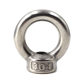 M20 Lifting Eye Nut 304 Stainless Steel Ring Eye Bolts Threaded Nuts Pack of 1