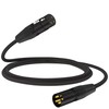 XLR Cable 3.3FT – Short Balanced Microphone Cable with Hi-OFC