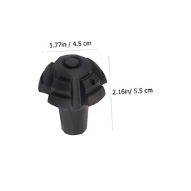 WHAMVOX 4PCS TPR Non Slip Hiking Sticks Covers Durable Protector for Alpenstock Walking Poles Easy Installation Shock Absorbing Lightweight and Wear Resistant for Rugged Outdoor Use