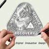 Leafence Wolf Sobriety Coin AA Recovery Medallion Unity Service Recovery