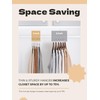 HOUSE DAY Heavy Duty Plastic Hangers 100 Pack, Grey Slim