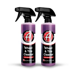 Adam's Wheel & Tire Cleaner (16oz, 2-Pack) - Professional All in One Tire & Wheel Cleaner Car Wash Well Cleaning Spray for Car Detailing, Safe On Most Rim Finishes