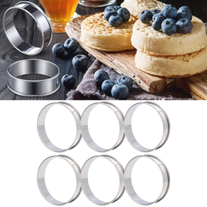 Anillos de Bollo con Doble Volumen de Acero Inoxidable Fácil