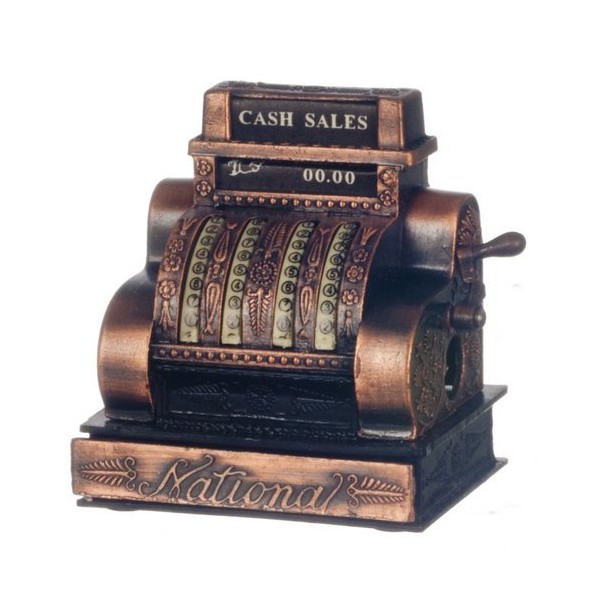 Dollhouse Miniature Cash Register, "Antique"