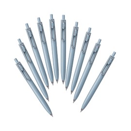 Mitsubishi Pencil Uni-Ball One F UMNSF05F.33 Gel Ballpoint Pens, 0.02 inches (0.5 mm), Frosted Column, 10-Pen Box