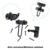 Ruidee 2Pcs Swing Bar Lock Front Door Locks Alloy Automatic