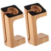 iplusmile 2pcs Bamboo Charging Stand for Smart Watch Natural Charging