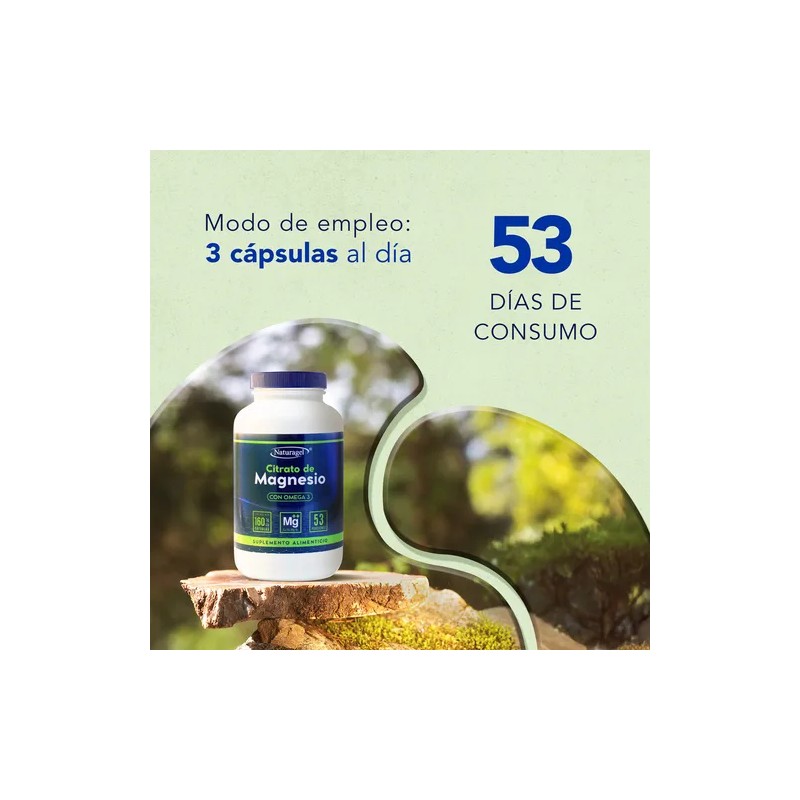 Citrato De Magnesio + Omega 3 | 160 Cápsulas |