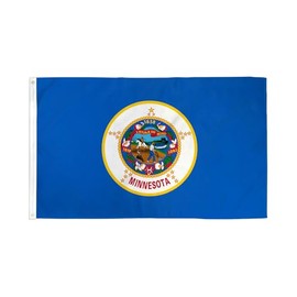 Minnesota Flag 3x5ft Polyester - Perfect for Residential, Business Fronts and Dealerships, etc!