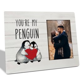 Haluosi I Love You Gifts for Her & Him - Romantic Valentine's Gifts: Picture Frame, You're My Penguin