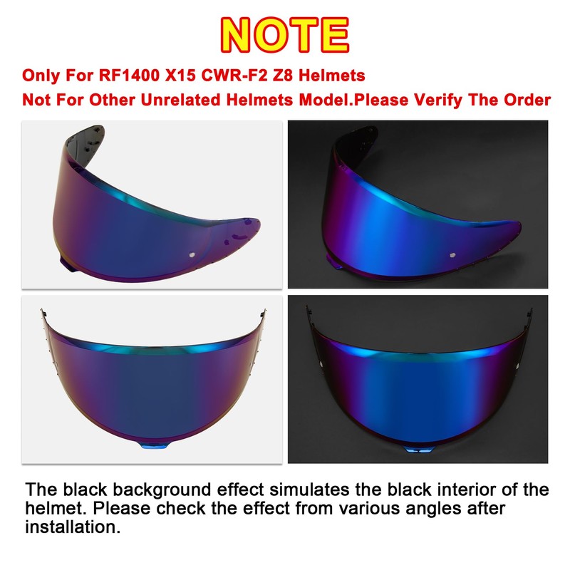 PSLER RF-1400 Visor - RF1400 Helmet Visor Motorcycle Helmet Shield