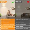 【Upgraded】Dimmable Gold Floor Lamps for Living Room, 11W LED Bulb
