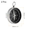 PATIKIL Pocket Compass 2 Pcs Survival Sport Navigation Compass with