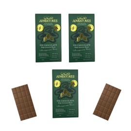 Cacao Adventures - 70% Ceremonial Grade Cacao Bar | Wild Strains | Ethically Sourced Sustainably Grown | (1.76oz - Pack of 3)