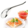 GeKLok Caviar Spoon, Egg Strainer, Spoon Filter, Stainless Steel Strainer