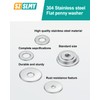 Pack of 80 Large Washers M6 Washers Stainless Steel Washers