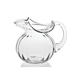 Badash Hemmingway Crystal Glass Pitcher - 42 oz. European Mouth-Blown Floppy Optic Pitcher - Perfect for Water, Iced Tea, Juice - Fine Quality Lead-Free Crystal