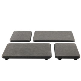 NiuYichee NiuYichee Set of 4 Water Absorbent Diatomite Soap Dish, Diatomaceous Earth Coasters, Hand Soap Holder, Water Absorbing Stone Tray Used for Plants & Toiletries in The Modern Home