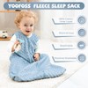 Yoofoss Fleece Baby Sleep Sack 18-24 Months with Plush Dots,