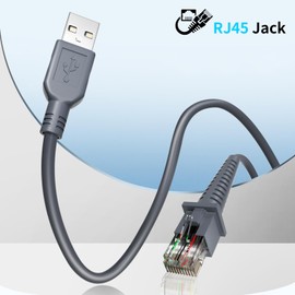 LIENIAO (2PCS) 6ft Barcode Scanner USB Cable GD4130 for Datalogic GD4500 Cable GD4310 GD4300 GD4330 GD4410 GD4430 GD4400 GPS4490 GD4590 GD4590-BK GD4590BK QD2131 QD2430 GD4590HD GD4590 GD4132 Cord