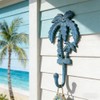 Neletao Cast Iron Hooks Outdoor Towel Hooks,Palm Tree Coat Decoration