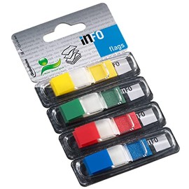 INFO FLAGS Haftstreifen SOLID COLOUR TIP, mini 12 x 43 mm