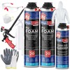 Spray Foam Insulation Kit (2 Pack-25.4 oz) Expanding Foam Sealant