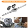 sourcing map Round Threading Die M12 x 0.75 Metric Thread