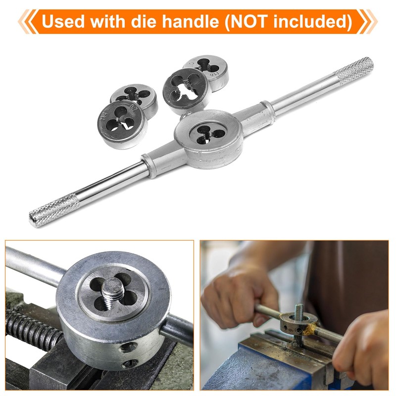 sourcing map Round Threading Die M12 x 0.75 Metric Thread