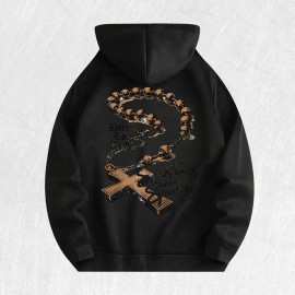 Born to Rich Graphic Hoodie 100% Cotton US Warehouse 6 ColorsColor: Brown, Size: L